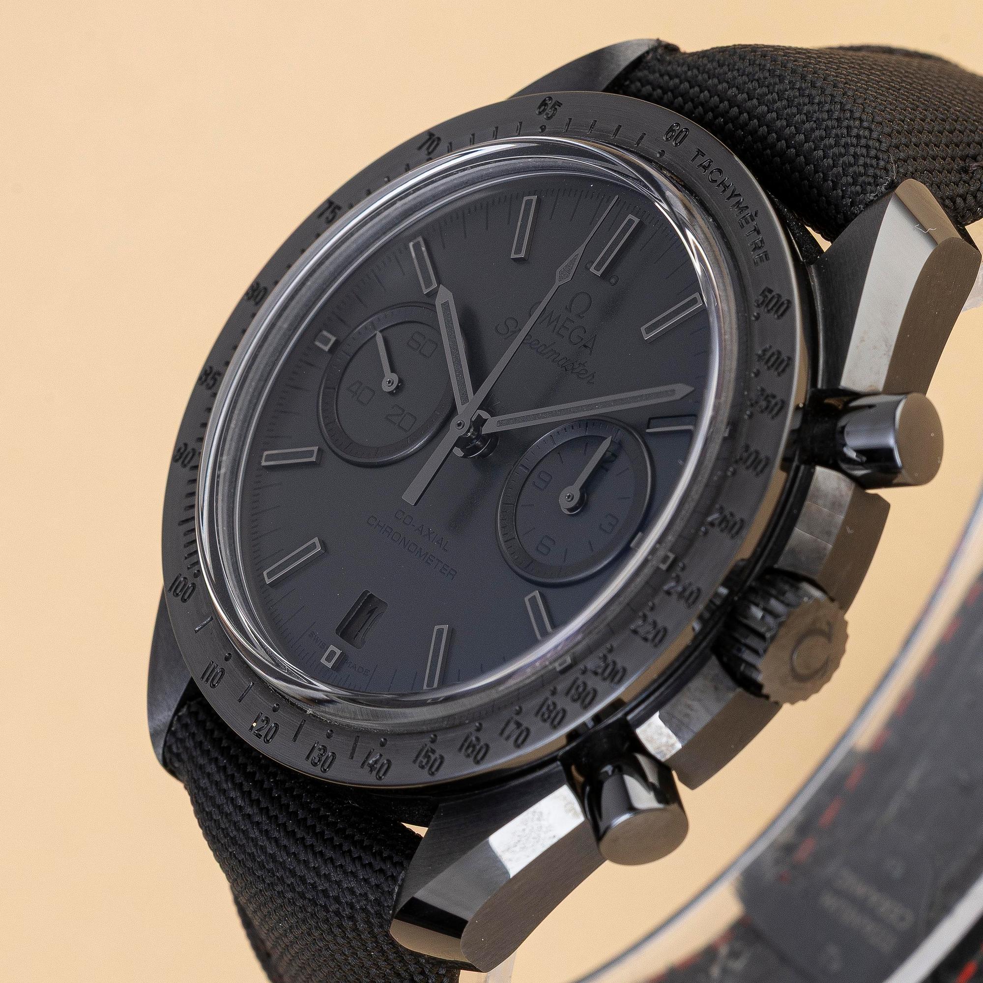 Omega, Speedmaster, Dark Side of the Moon, "Black Black", ca 2021.