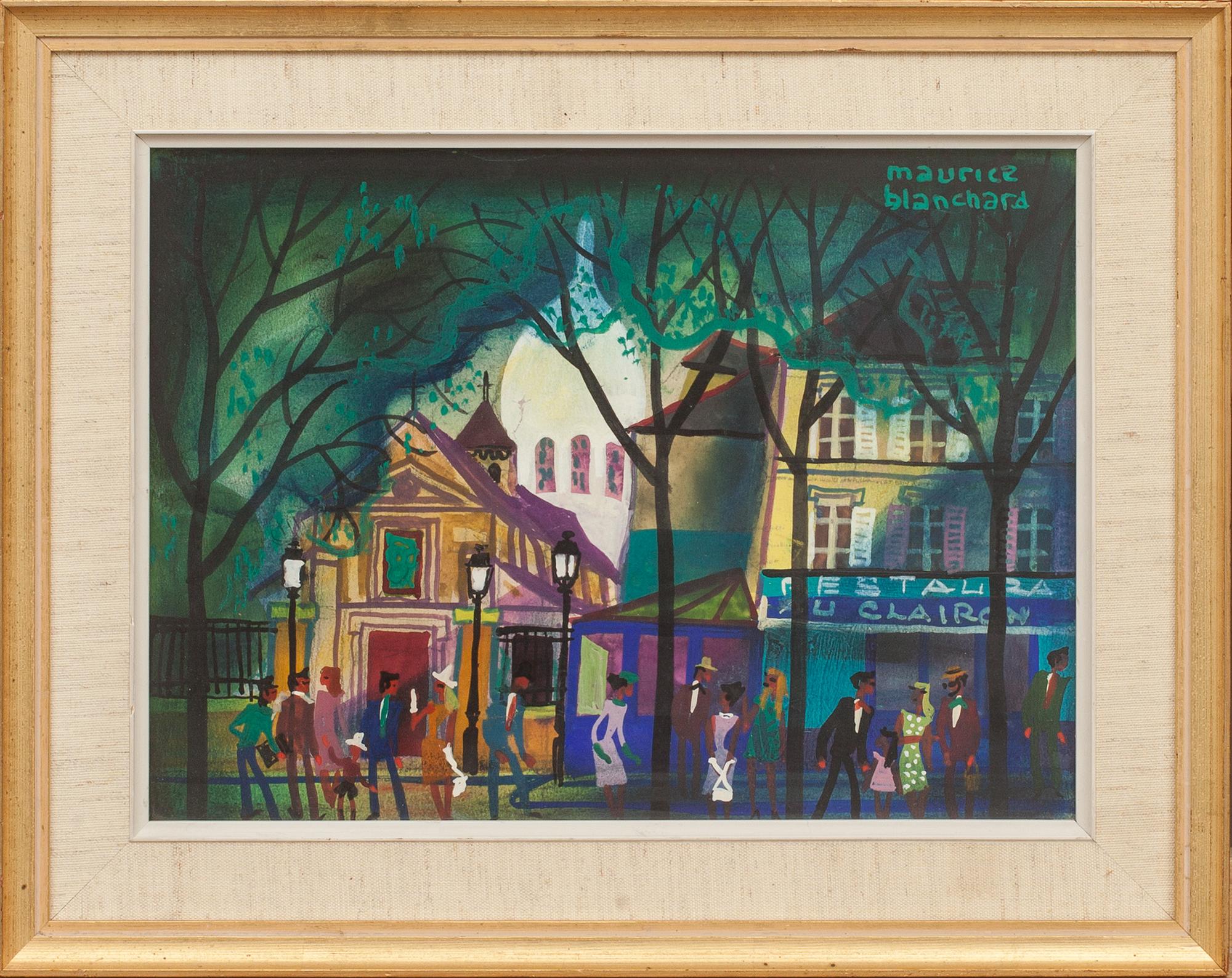 MAURICE BLANCHARD, blandteknik, signerad.