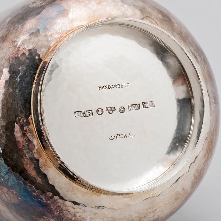 SKÅL, silver, Lennart Råström, Stockholm, 1979. Vikt ca 273g.