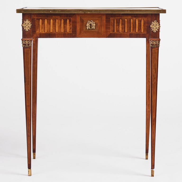 A Gustavian marquetry table by P. Rundgren (active 1779-1785), executed in the workshop of G. Iwersson.