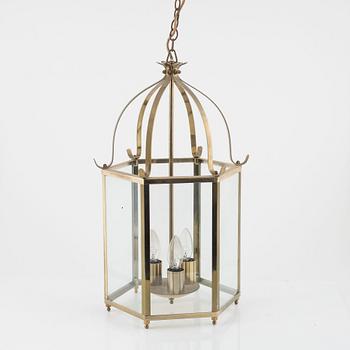 A brass lantern, second half of the 20th century.