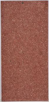 A table with granite stone top from Älvdalen, first part 19th century on a later metal stand.