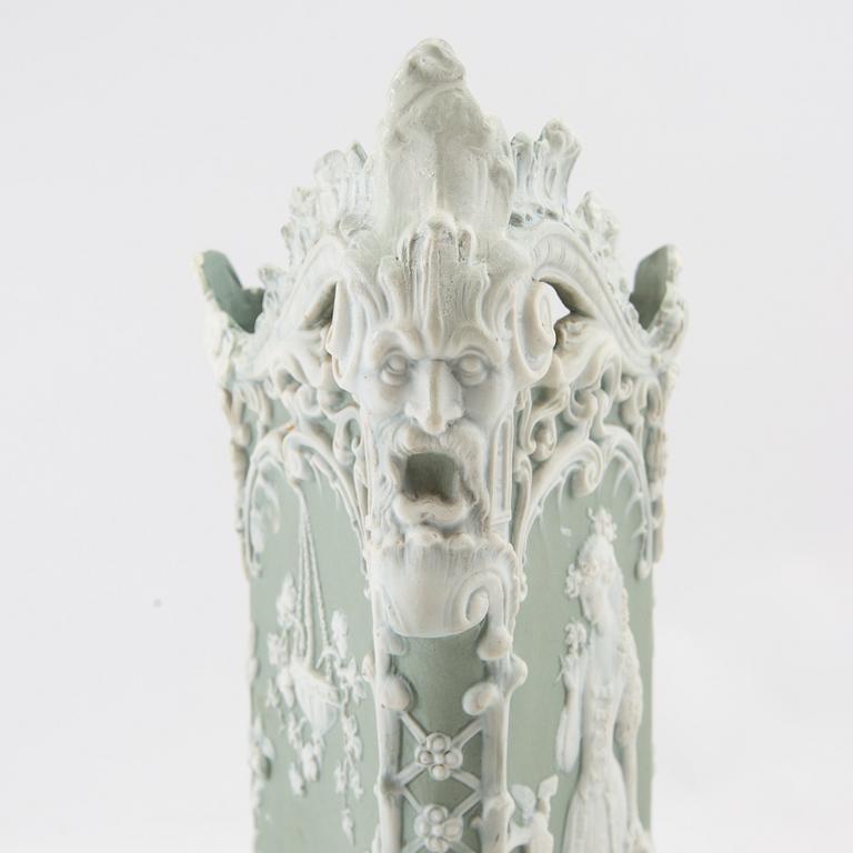 Vase and bowl England 20th century jasperware.