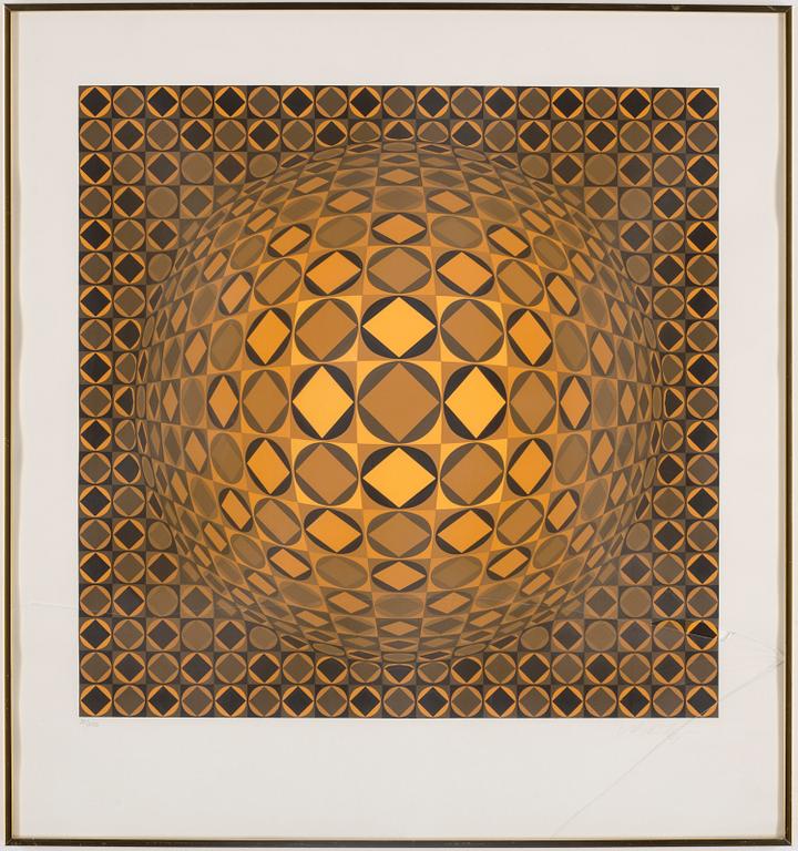 VICTOR VASARELY, silk screen, signed 38/250.