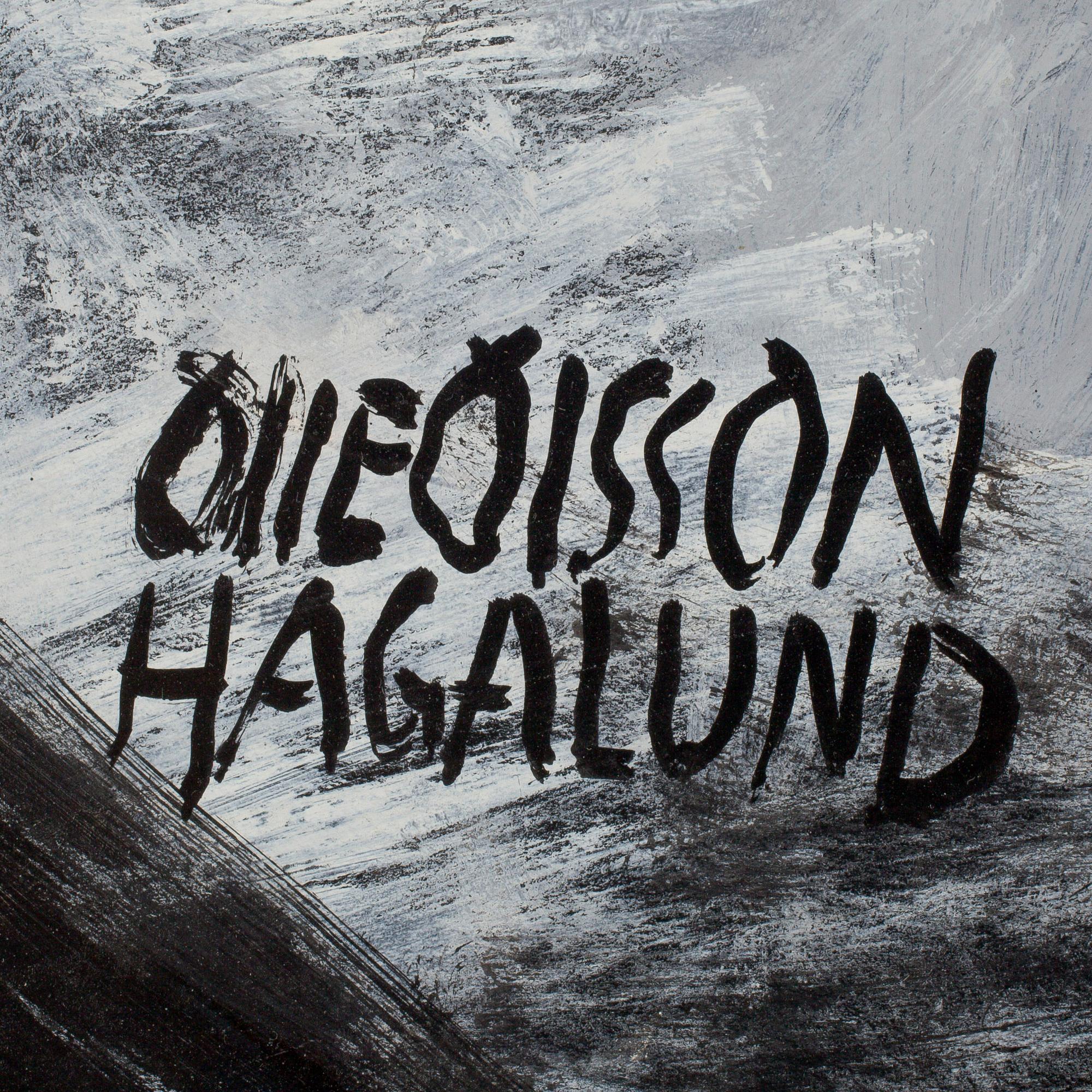 OLLE OLSSON-HAGALUND, olja på papper uppfäst på pannå. Signerad.