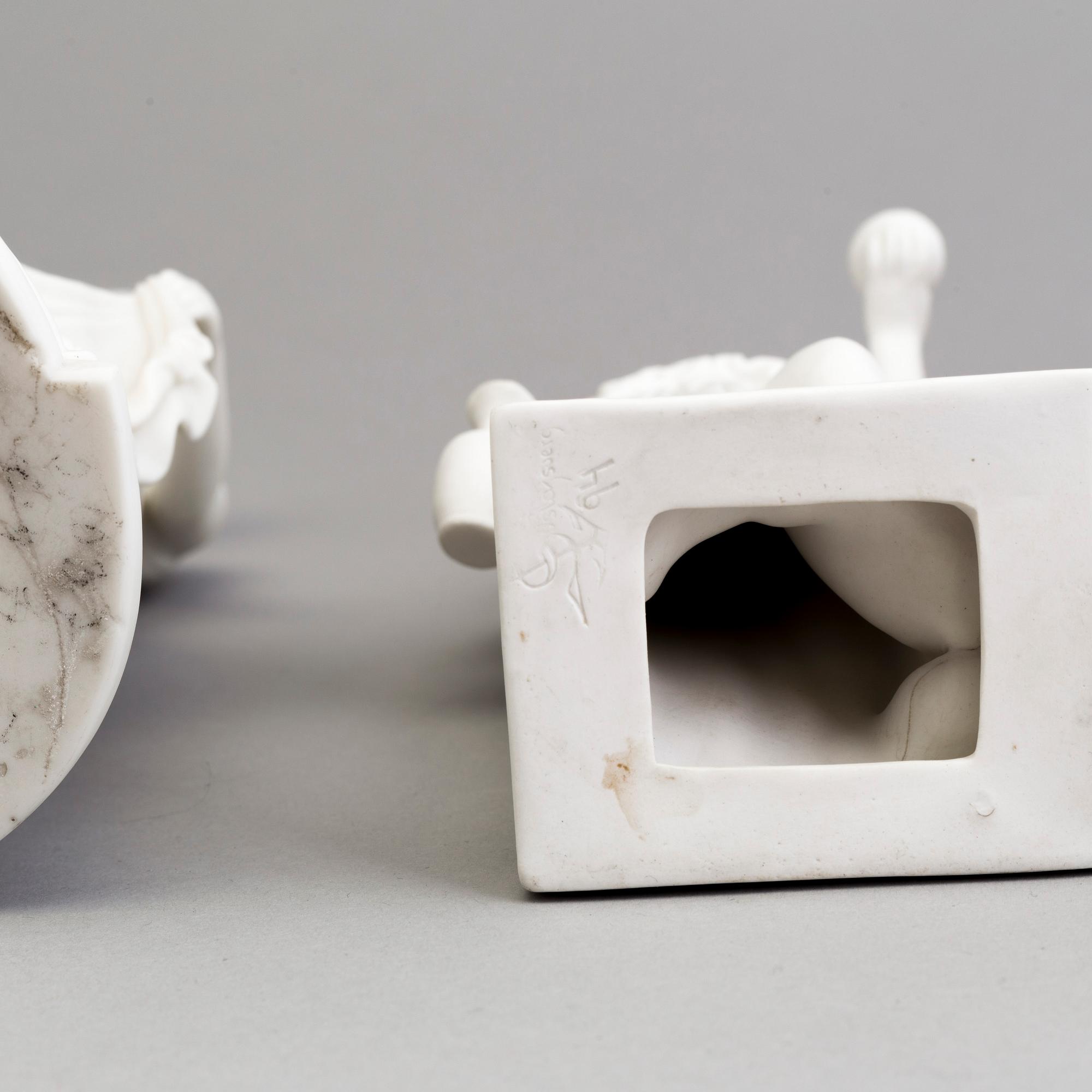 FOUR PARIAN FIGURES, Gustafsberg and Eneret, ca 1900.