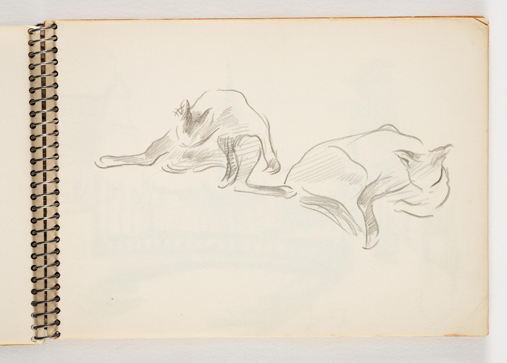 Lotte Laserstein, 4 skissböcker med blyertsteckningar.