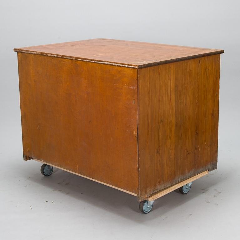 A 20th-century file cabinet.