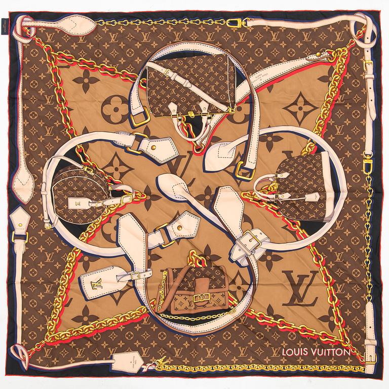 Louis Vuitton,  "Tribute to Squares", scarf.