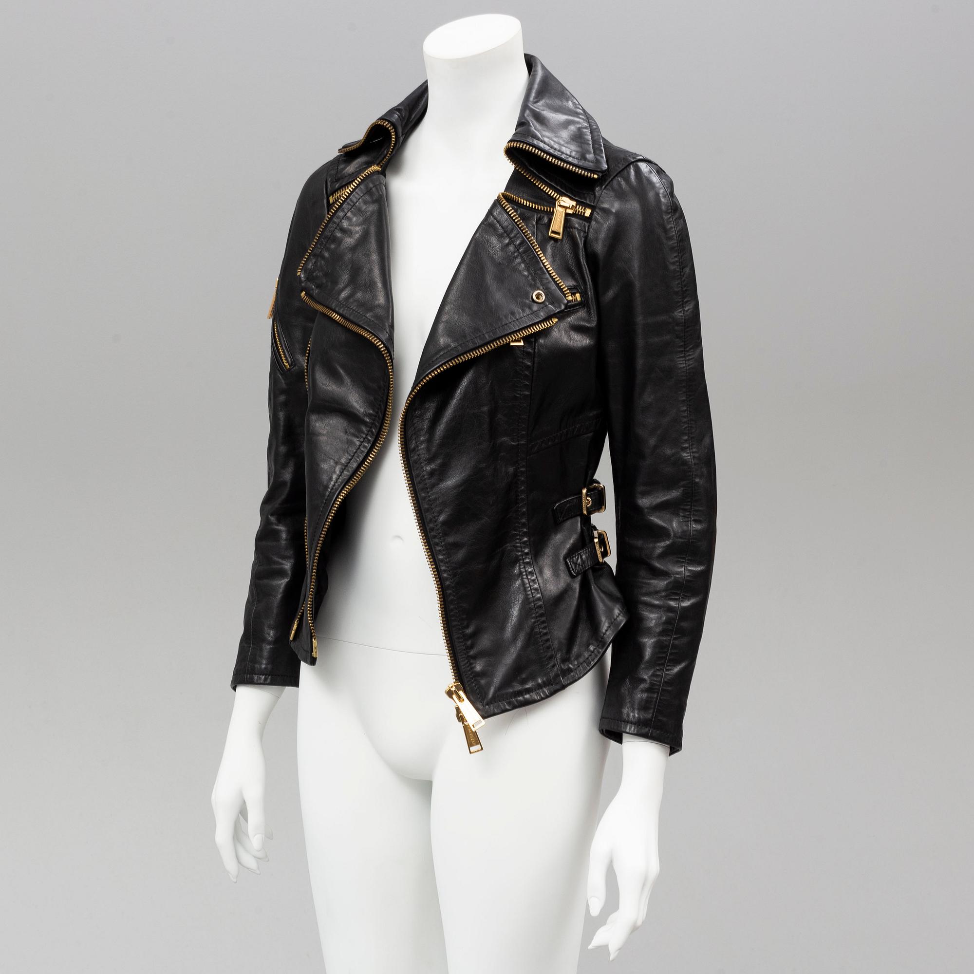 DSQUARED LEATHER BIKER JACKET. Bukowskis