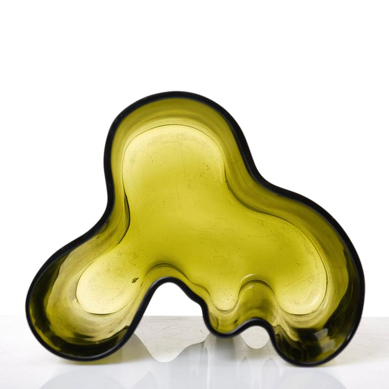 Alvar Aalto, a "Savoy/3030" dark green glass vase, Iittala Glassworks, Finland ca.