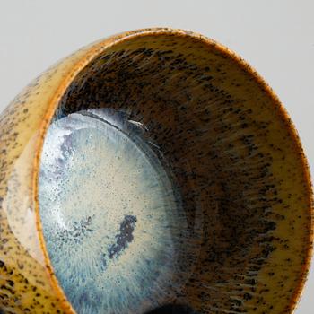 Unique stoneware cup and vase by CARL-HARRY STÅLHANE, Rörstrand, signed, third quarter of the 20th century.