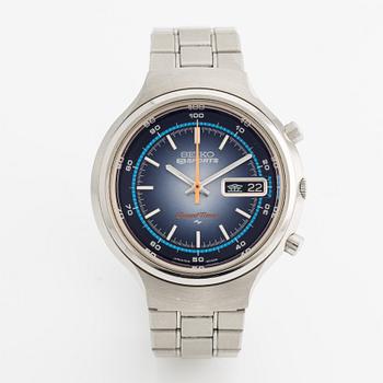 Seiko, 5, Sports, Speed-Timer, wristwatch, flyback-chronograph, 39 mm.