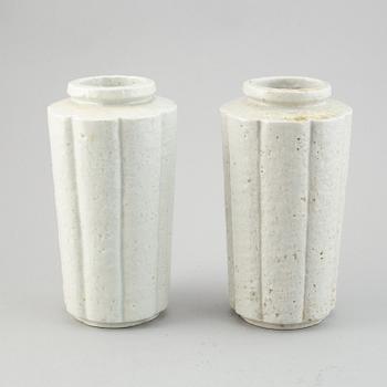 Gunnar Nylund, a pair of stoneware vases, Rörstrand.