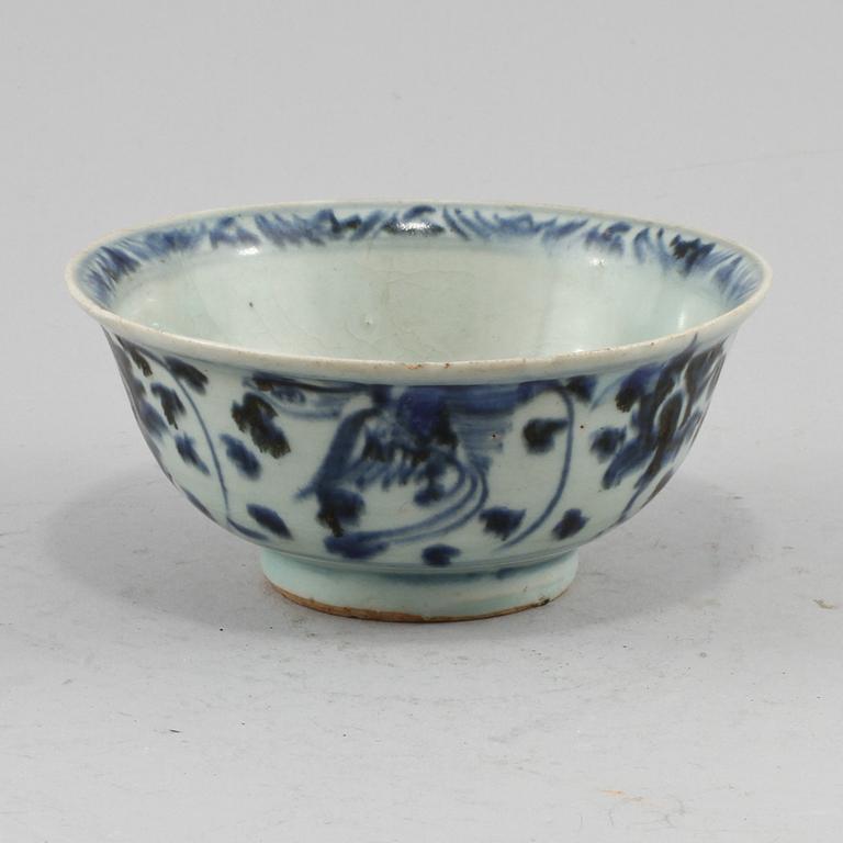 SKÅL, porslin, Kina, Ming (1368-1644).