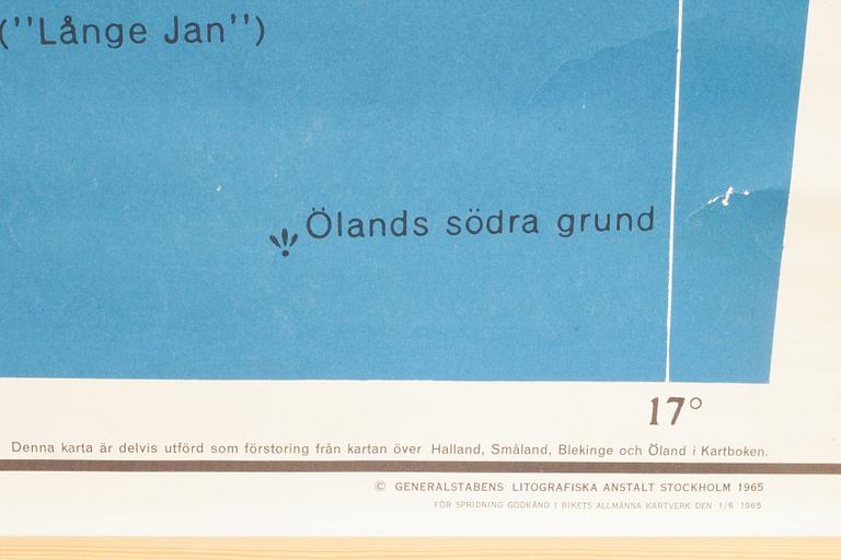 SKOLKARTA. Småland, Halland, Blekinge o Öland.