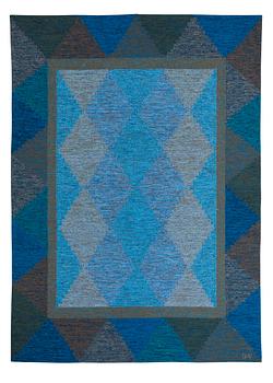 646. CARPET. Flat weave. 240 x 171 cm. Signed GHV.