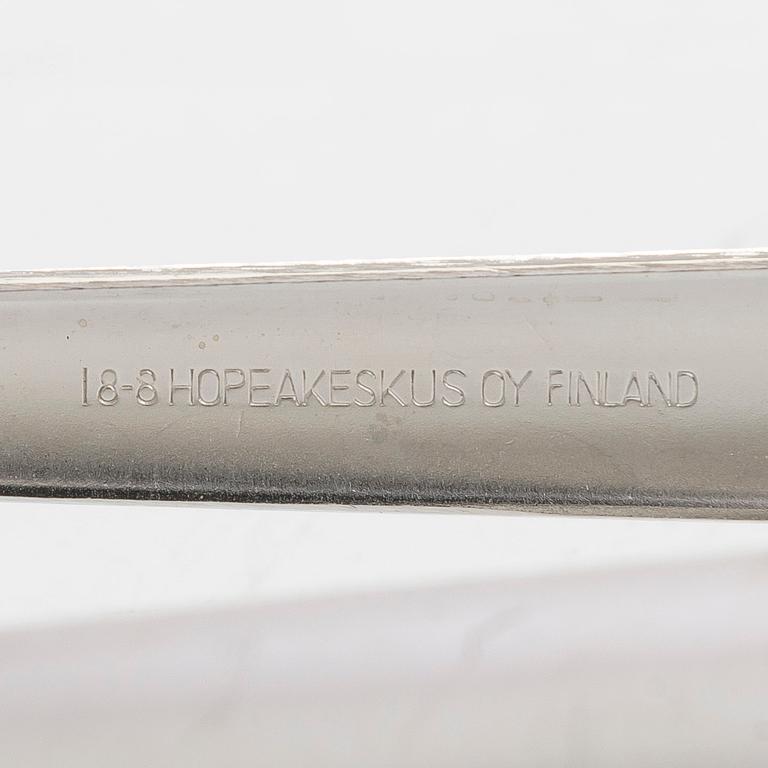 Tapio Wirkkala, jääpala-astia sekä juomalaseja, 17 kpl, "Gaissa", Iittala 1900-luvun loppu.