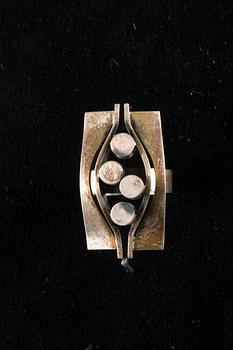 Elis Kauppi, A PENDANT AND A RING, silver, Kupittaan Kulta 1974. Weight tot. 69 g.