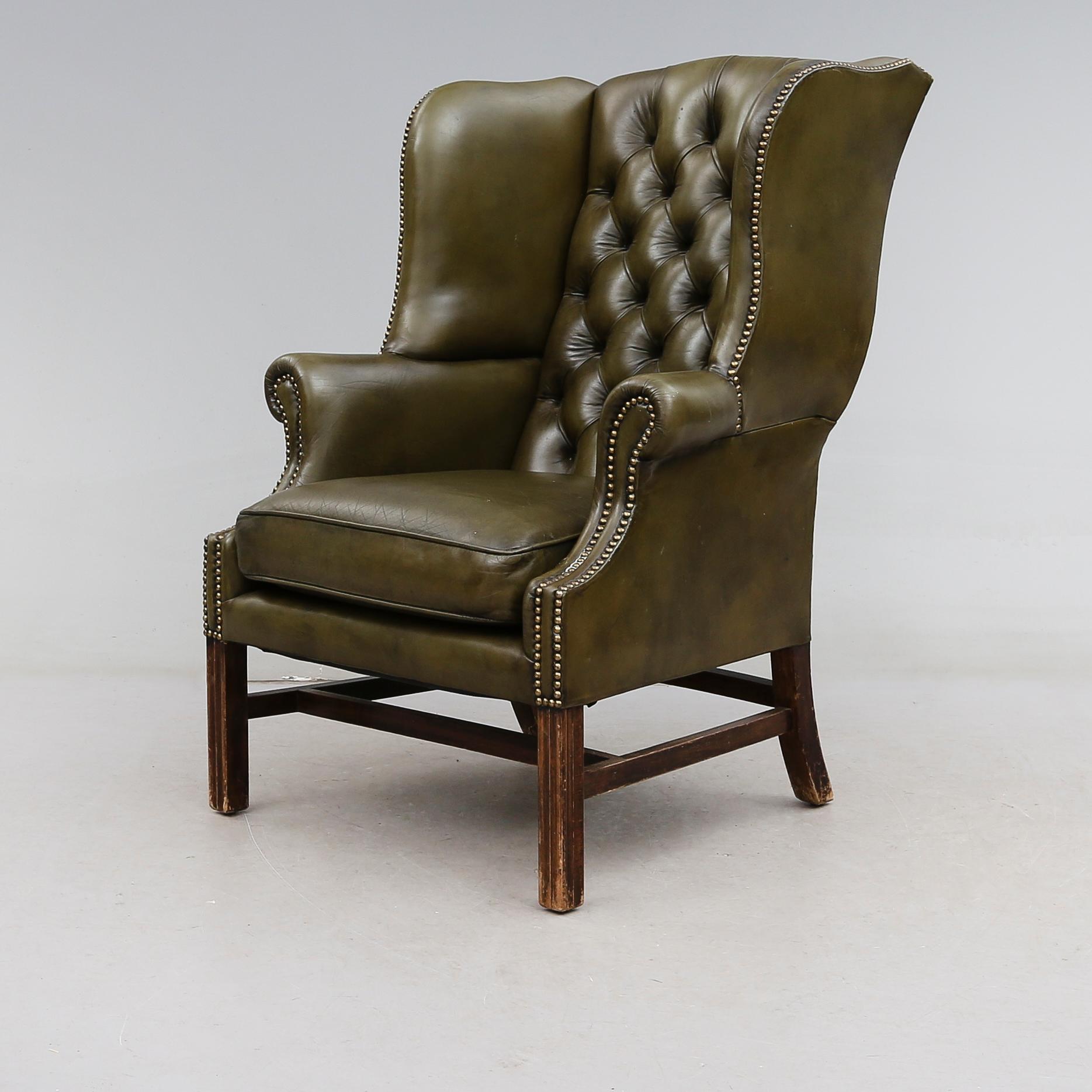 FÅTÖLJ, Chesterfield, England, 1900-talets andra hälft.