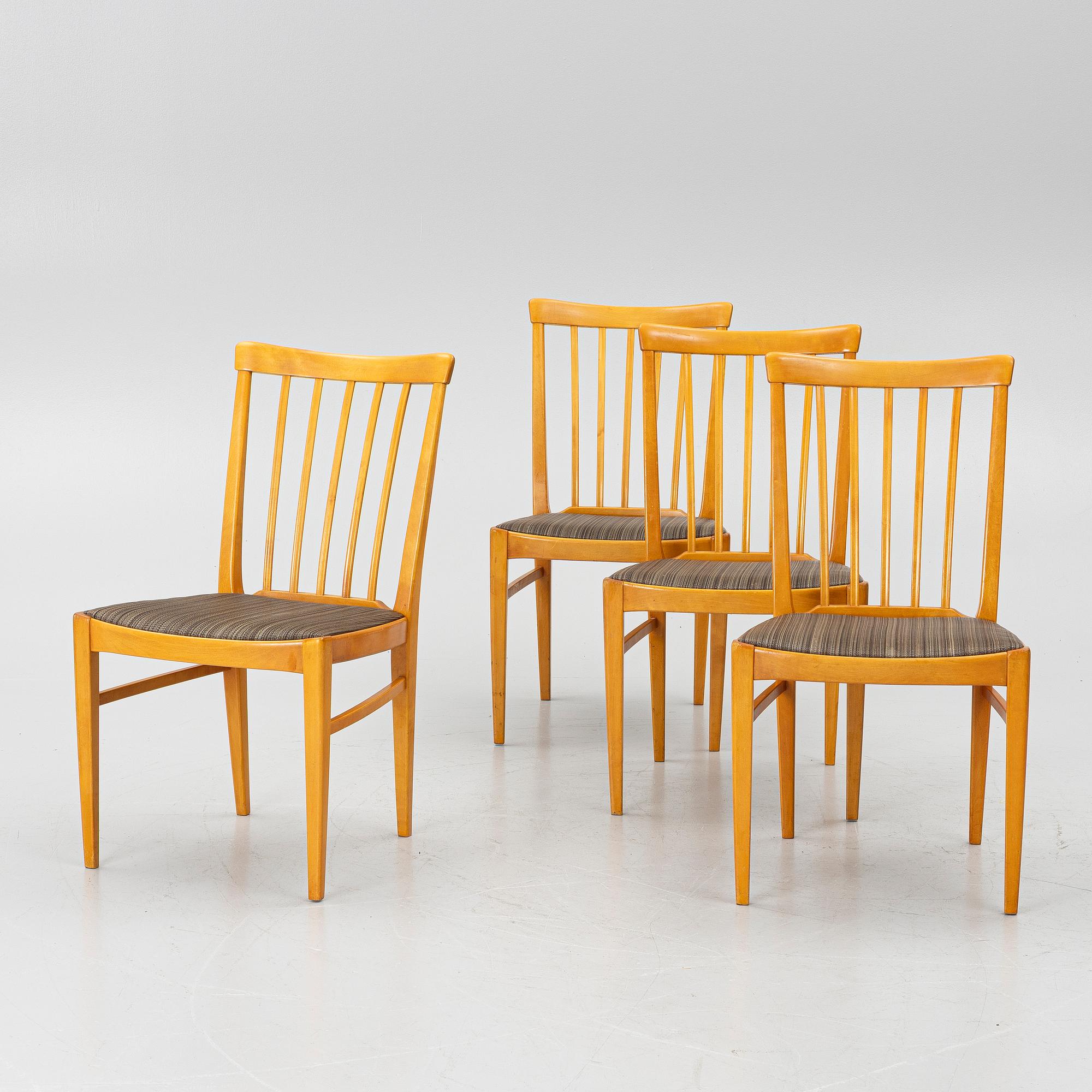 Carl Malmsten, Four chairs, “Herrgården”, Bodafors.