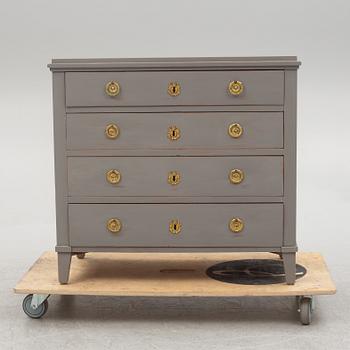 A Gustavian style chest of drawers, early 20th century.