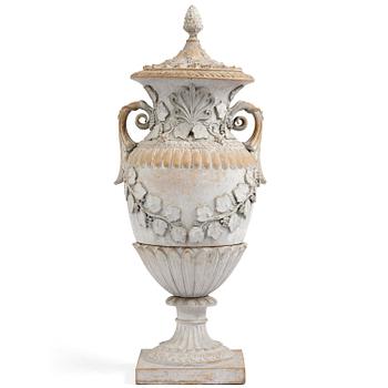 198. A stoneware garden urn by Ferdinand Ring, Höganäs, late 19th century.
