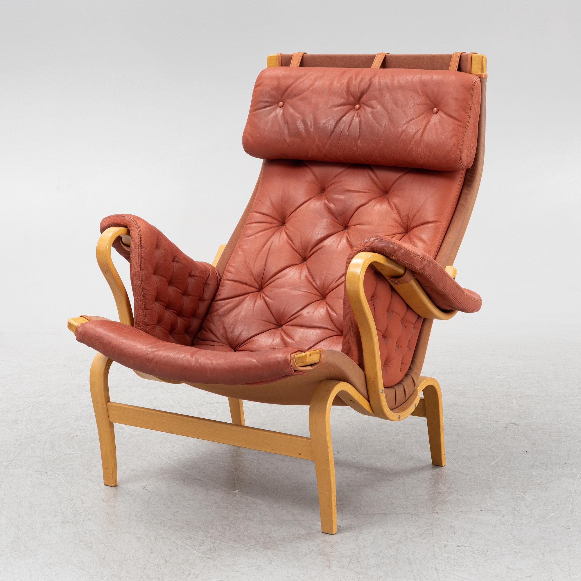 Bruno Mathsson, fåtölj, "Pernilla", Dux, sent 1900-tal.