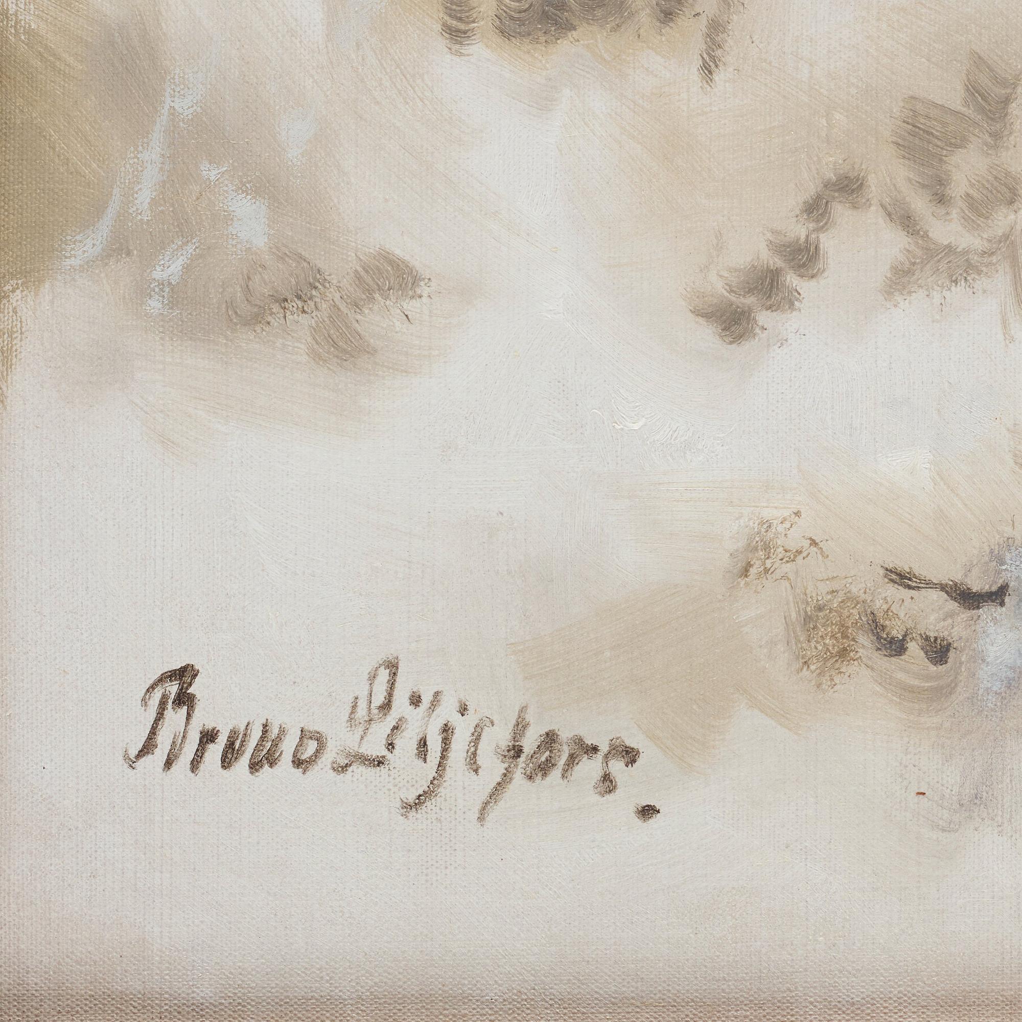 Bruno Liljefors, Räv och rapphönor i vinterlandskap.