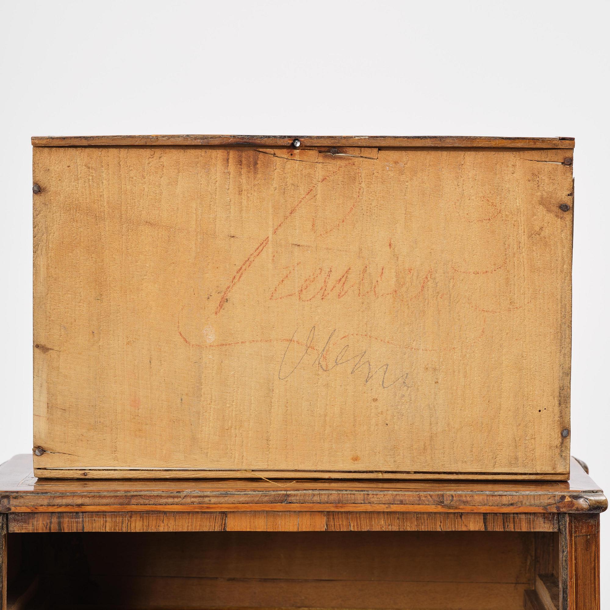 A presumably Italien Louis XVI miniature commode.