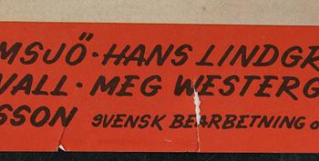 Walt Disney, A vintage movie poster, 'Dumbo', 1972.