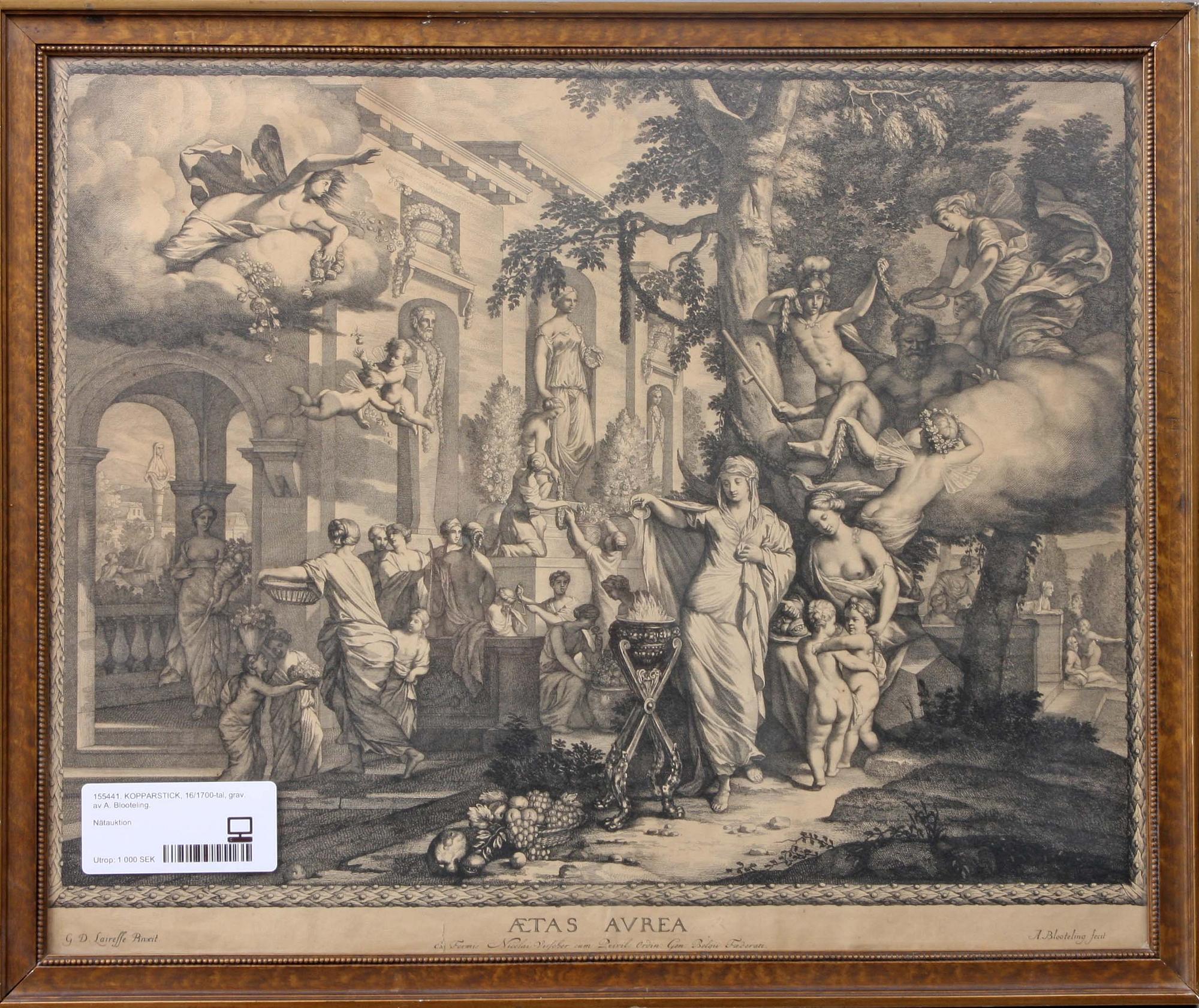 KOPPARSTICK, 16/1700-tal, grav. av A. Blooteling.