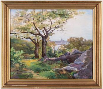 HEDVIG STRANDBERG, olja på duk, signerad.