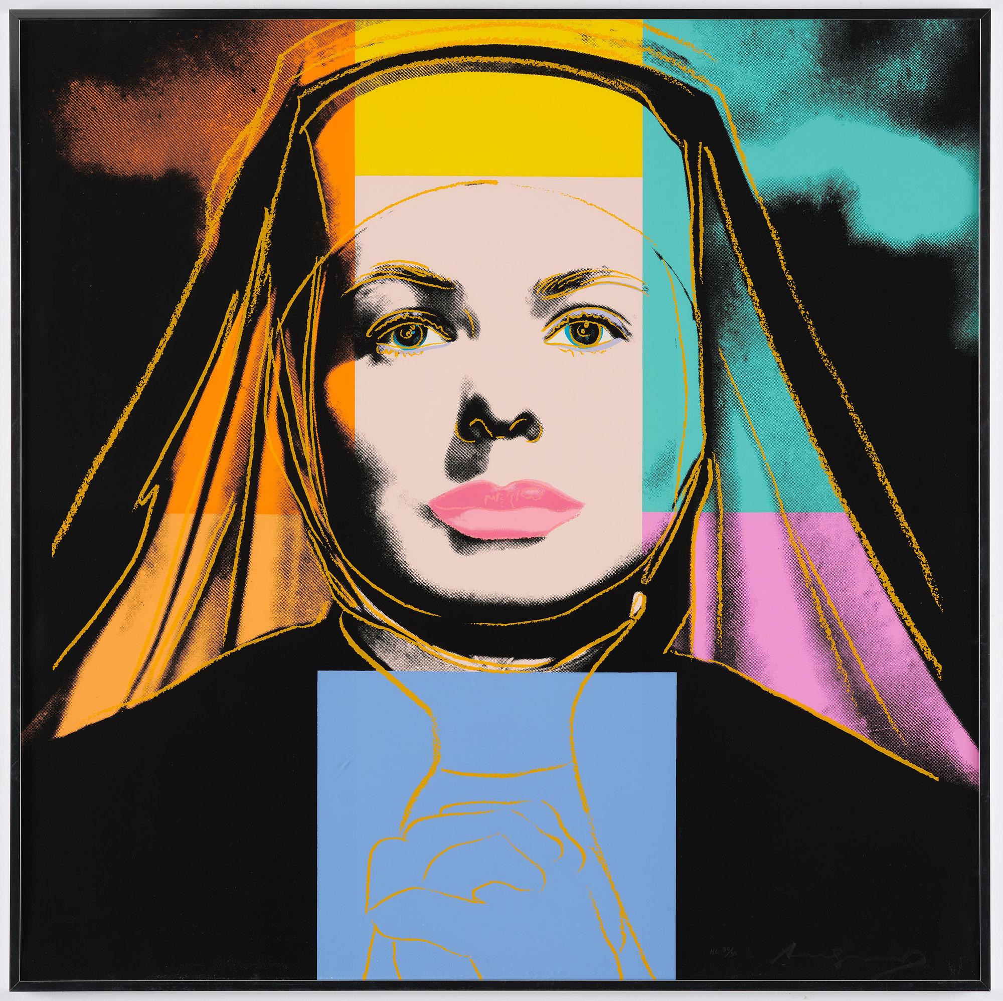 Andy Warhol, "The Nun", from: "Three portraits of Ingrid Bergman".