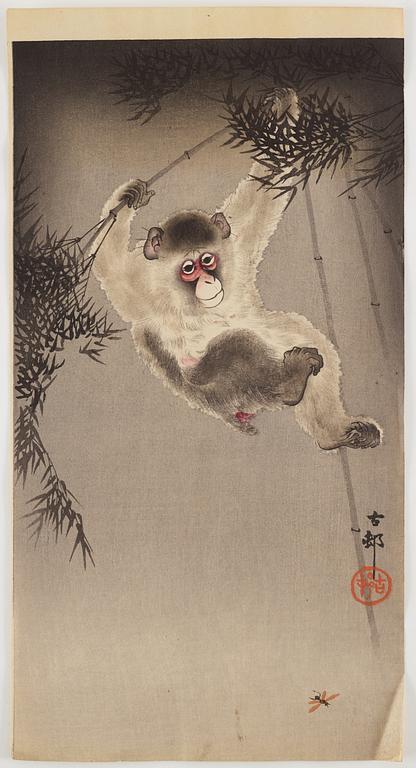 KOSON OHARA (1877-1945), two coloured woodblock prints, Japan, 20th century.