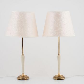 A pair of table lights, Boréns, Borås, 1960's/70's.