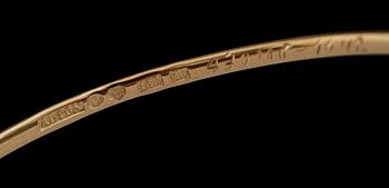 ARMBAND, 18 K guld, Alton, 1974. Vikt ca 9 gram.
