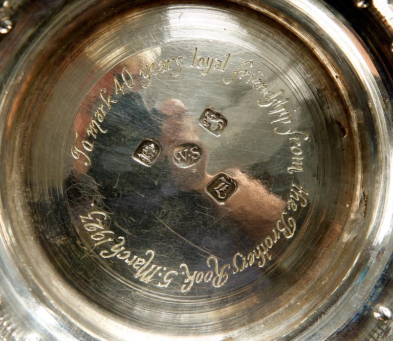 STOP, sterlingsilver, William Shaw, London 1770-tal.