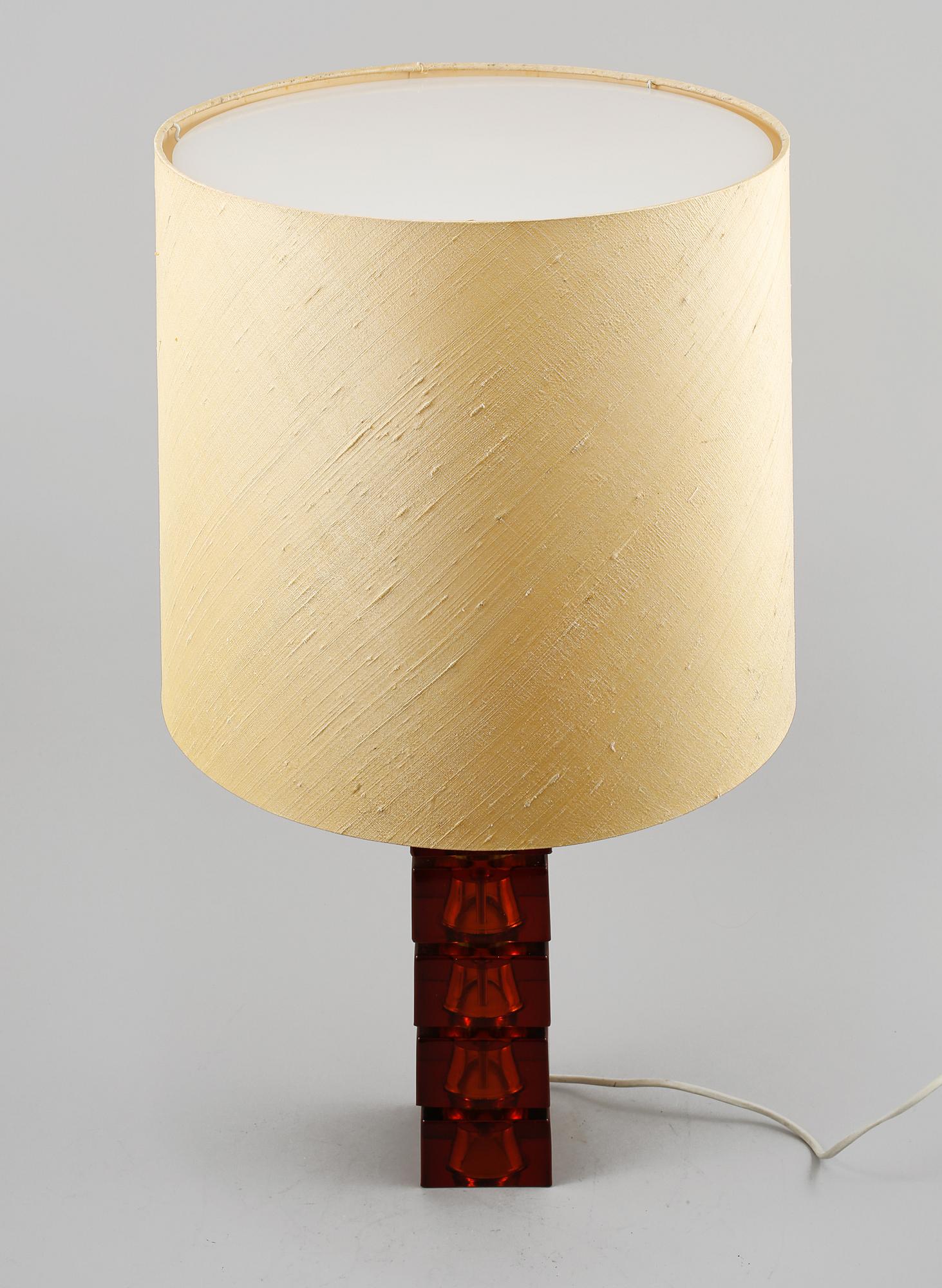BORDSLAMPA, Carl Fagerlund, Orrefors, 1900-talets andra hälft.