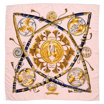 818. HERMÈS, a silk jacquard scarf, "Daimyo Princess du Soleil Levant".