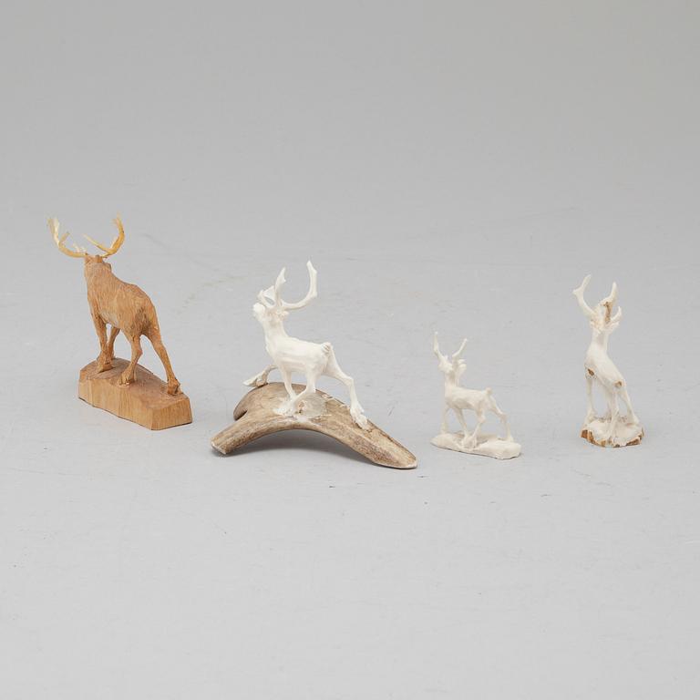 Four figuries by ERIK NORBERG and MARTIN STENSTRÖM, monogram signed and partly dated.