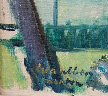 BERTIL WAHLBERG, olja på pannå. Signerad och daterad -47.