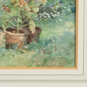 Regina Kylberg-Bobeck, Trädgårdsscen.