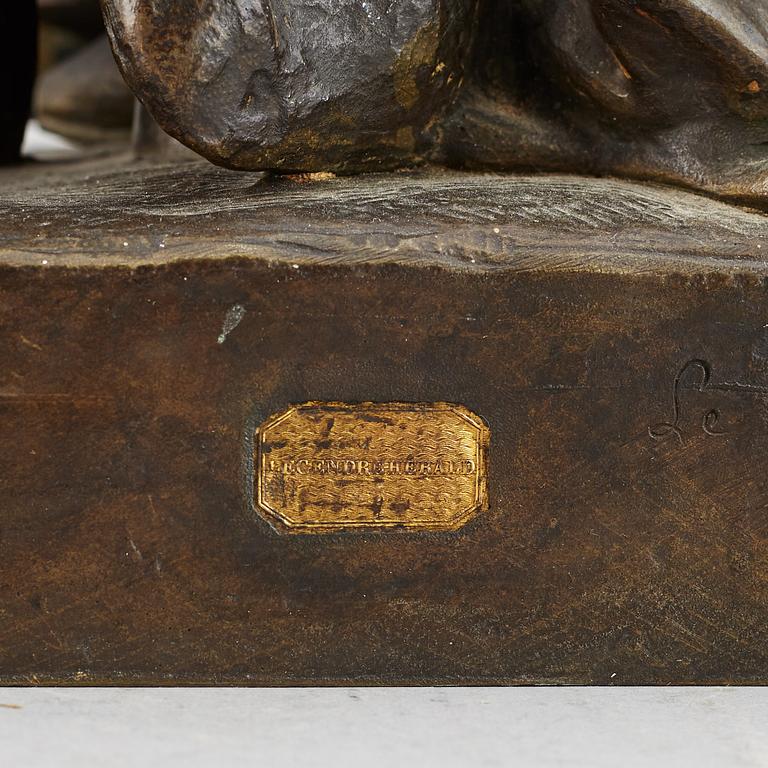 JEAN-FRANÇOIS LEGENDRE-HÉRAL, attributed to, sculpture, bronze, signed and dated 1843.