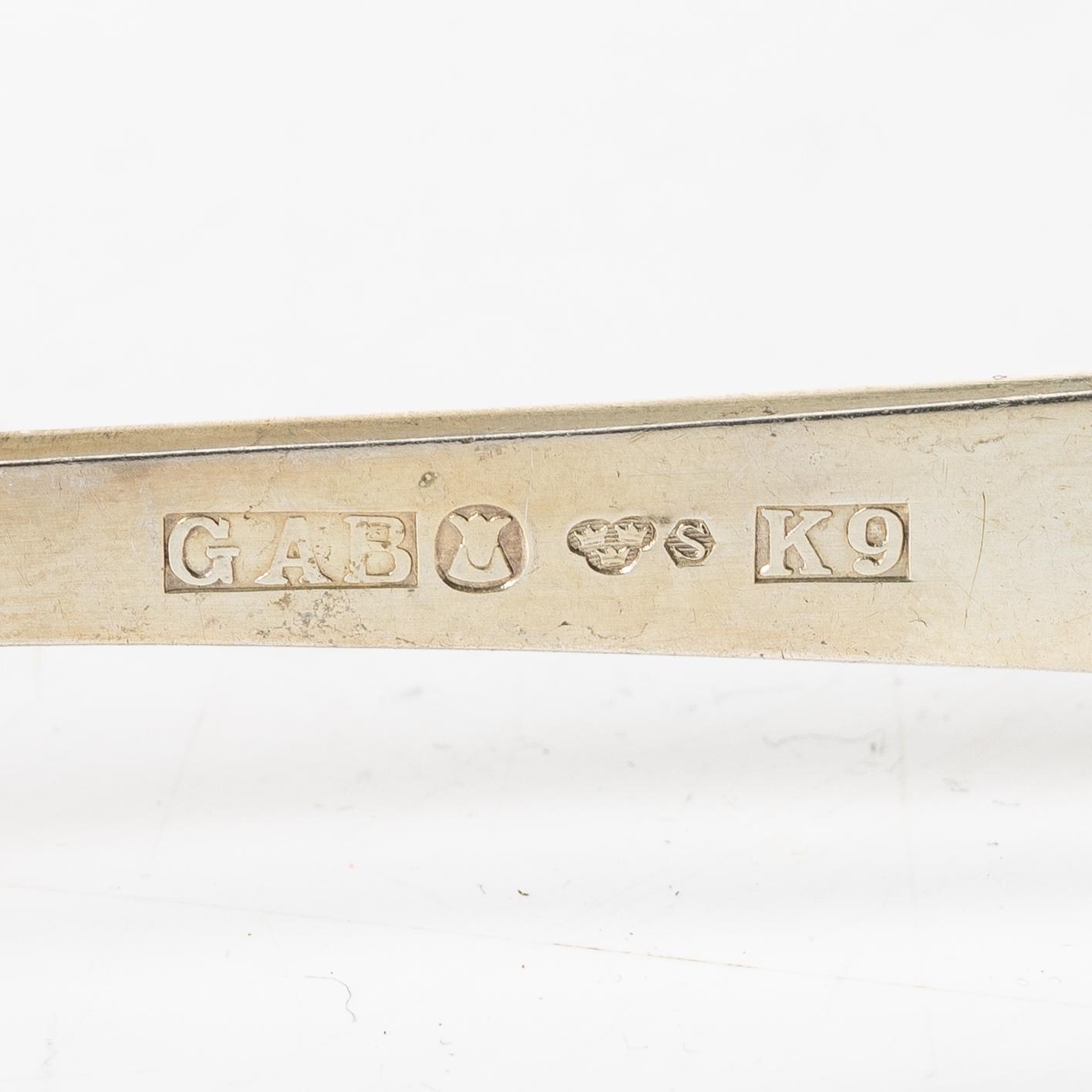 Jacob Ängman, A Swedish silver cutlery set,  "Rosenholm", GAB, including Stockholm 1962 (79 pieces).