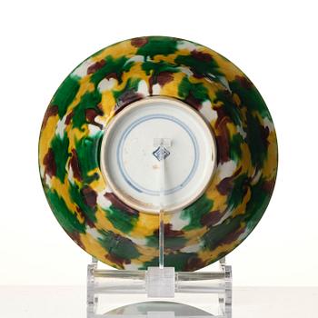 Skål, porslin. Qingdynastin, Kangxi (1662-1722).