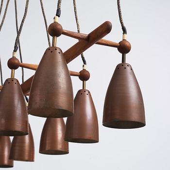 Hans-Agne Jakobsson, attributed, a ceiling lamp, Hans Agne Jakobsson AB, Markaryd, Sweden 1950s.