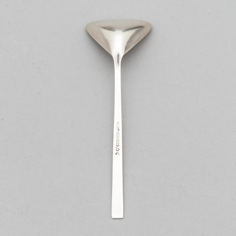 Bertel Gardberg, a silver 'Birgitta' caviar spoon, Hopeatehdas, Helsinki 1962.