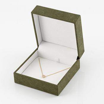 Engelbert, collier, "pavé heart", 18K guld med briljantslipade diamanter.