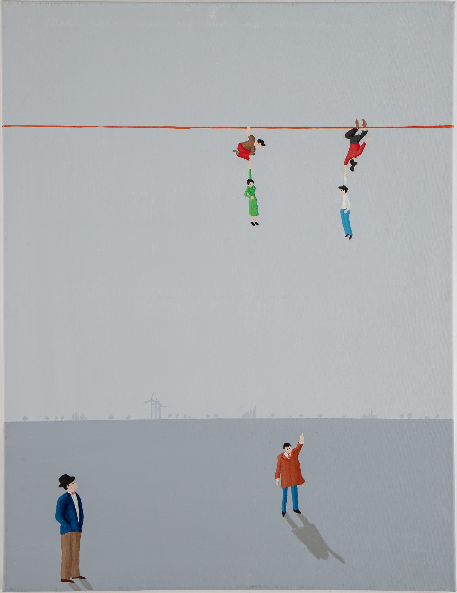 JENS ULRICH PETERSEN, akryl på duk, signerad a tergo.